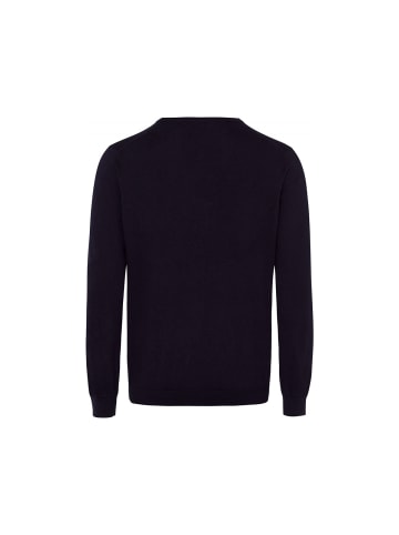 BRAX  Strickpullover für Herren in unifarben in dunkel-blau
