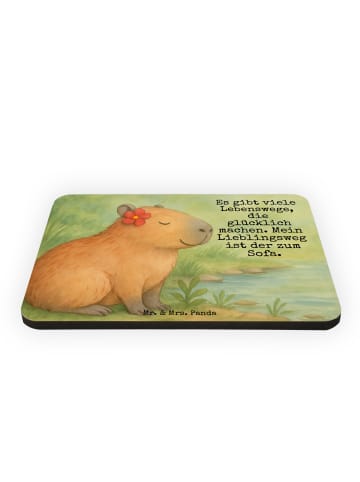 Mr. & Mrs. Panda magnet Capybara Blume Design mit Spruch in Weiß