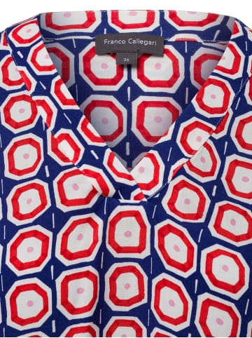 Franco Callegari Bluse Lola in blau rot - 0003