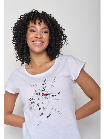 GreenBomb Cool Animal Bird Branch in Weiß