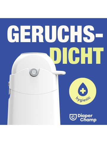 Diaper Champ Windeleimer Medium -ohne Nachfüllkassetten, für normale Mülltüten, ca 50 Windeln