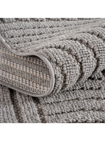Teppich Boss Kurzflor Teppich Helix 2201, rund - Silber