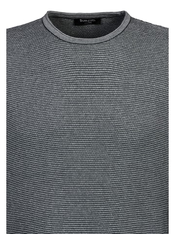 Sublevel Langärmeliger Strickpullover mit dezenter Musterstruktur in Blau-2