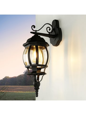 Licht-Erlebnisse Außen Wandlampe (B)15.5 x (H)54 cm in Schwarz