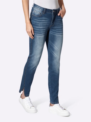 Heine 5-Pocket-Jeans in blue-bleached