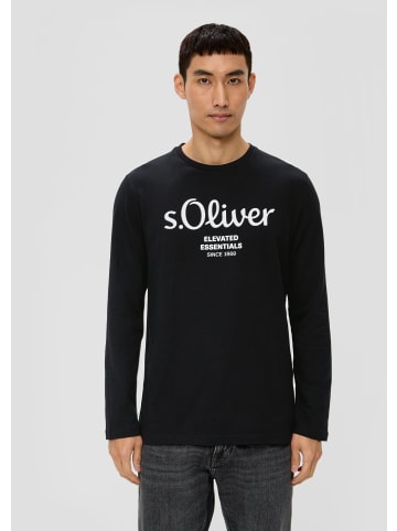 s.Oliver T-Shirt langarm in Schwarz