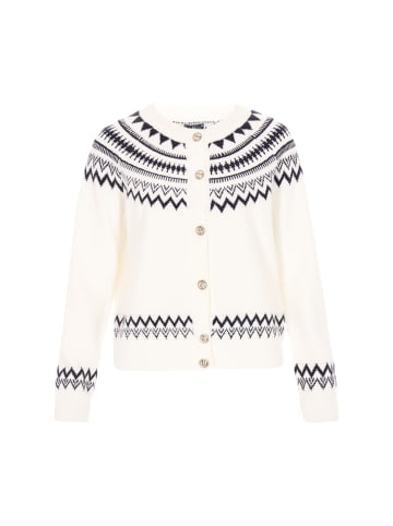 DreiMaster Women Cardigan in offwhite navy