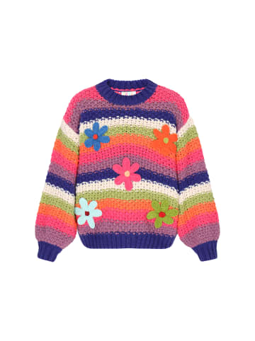 IZIA Sweater in blue multicolor