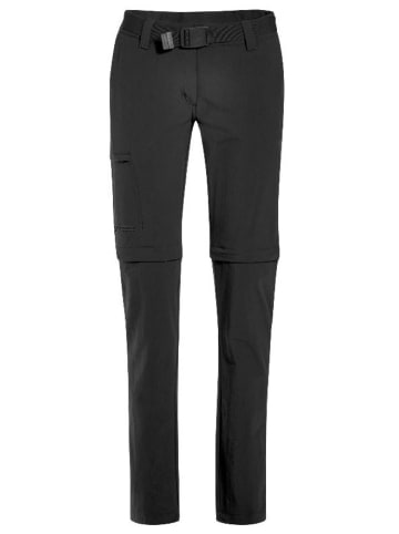 Maier Sports Outdoorhose Inara Slim Zip Off Pants in Schwarz