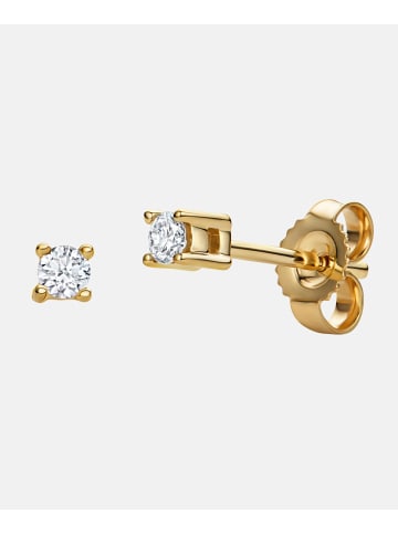 Diamant L'éternel Ohrringe aus 585 Gelbgold mit 0.1 Karat Diamant