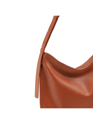 DuDu Schultertasche Leder 36.5 cm in cannella