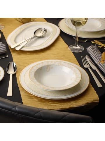 Villeroy & Boch 6er Set Salatschalen Ivoire ø 20,5 cm in weiß-gold