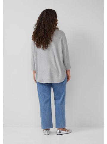 QS Strickpullover in 9400_grau meliert