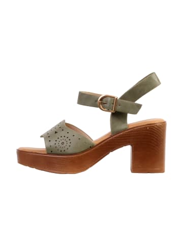 Divine Factory Sandalen mit Absatz Grün