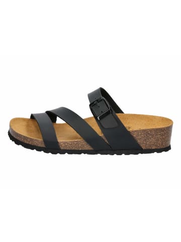 Lico Pantolette "Natural Glitter" in Schwarz
