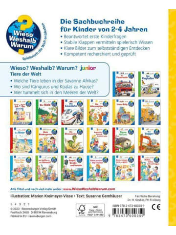 Ravensburger Wieso? Weshalb? Warum? junior, Band 73: Tiere der Welt