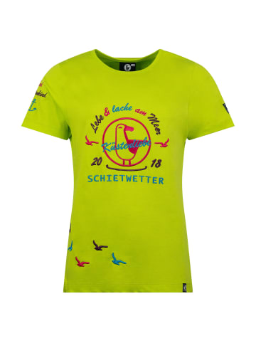 SCHIETWETTER T-Shirt "Hanni Herzstück" in lime