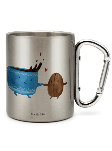 Mr. & Mrs. Panda Pott Kaffee Bohne ohne Spruch in Silber