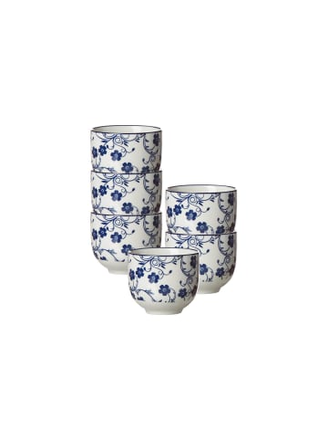 Ritzenhoff & Breker 6er Set Teebecher Royal Sakura 150 ml in blau-weiß