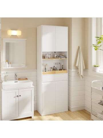 SoBuy Badschrank in Reinweiß - (W) 30 x (H) 180 x (L) 60 cm