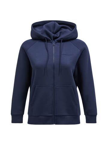 Peak Performance Kapuzensweatshirt W Original Small Logo Zip Hood in dunkelblau