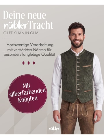 Nübler Trachtengilet Kilian in Oliv