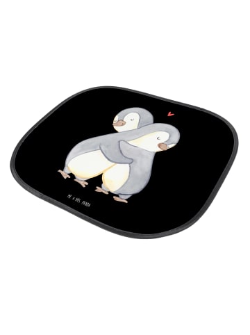 Mr. & Mrs. Panda Sonnenschutz Auto Pinguine Kuscheln ohne Spruch in Schwarz