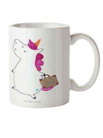 Mr. & Mrs. Panda Kindertasse Einhorn Koffer ohne Spruch in Weiß
