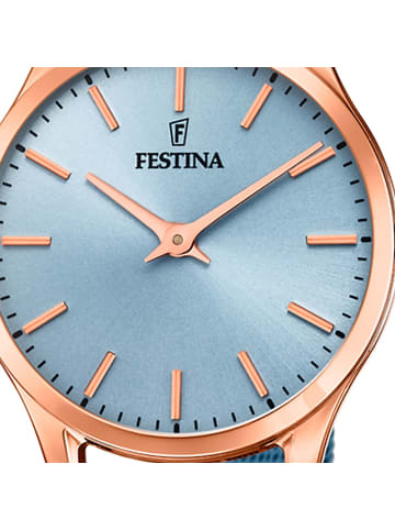 Festina Analog-Armbanduhr Festina Boyfriend hellblau mittel (ca. 34mm)