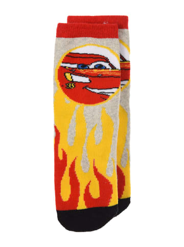 Disney Cars Socken mit Gumminoppen Anti-Rutsch in Grau