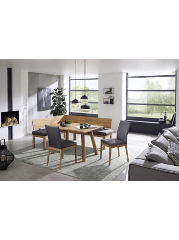 58 aufm Kessel ECKBANKGRUPPE Danna aus Massivholz Kernbuche Polster Grau