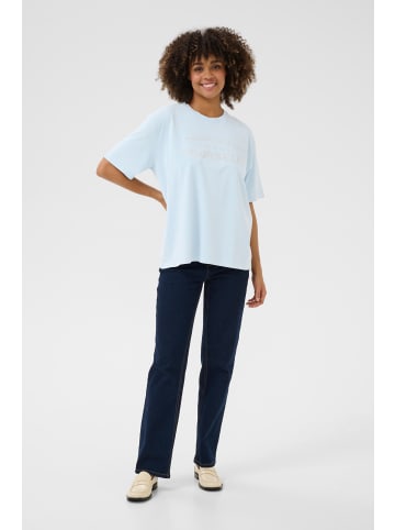 CULTURE T-shirt CUchamanna Oversize fit in Cashmere Blue Wash