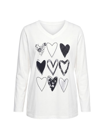 Ulla Popken Longshirt in offwhite