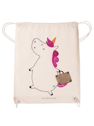 Mr. & Mrs. Panda Stoffbeutel Einhorn Koffer ohne Spruch in Creme