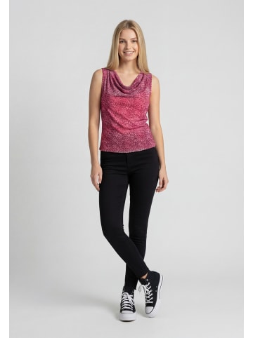myMo Women Top in pink black