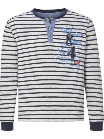 Jan Vanderstorm Sweatshirt ODALFRIED in grau gestreift