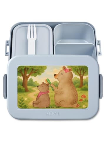 Mr. & Mrs. Panda Lunch Box Bär Kind Design ohne Spruch in Blau Pastell