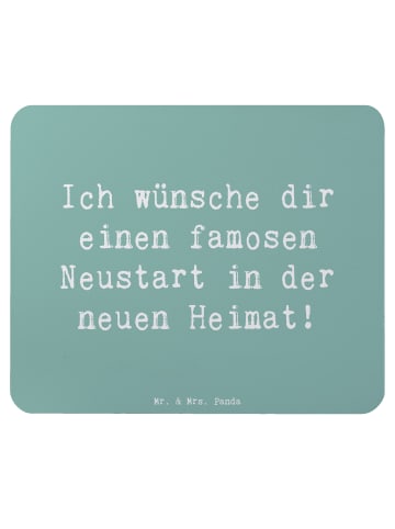 Mr. & Mrs. Panda Mauspad Spruch Neustart Umzug mit Spruch in Meeresbrise