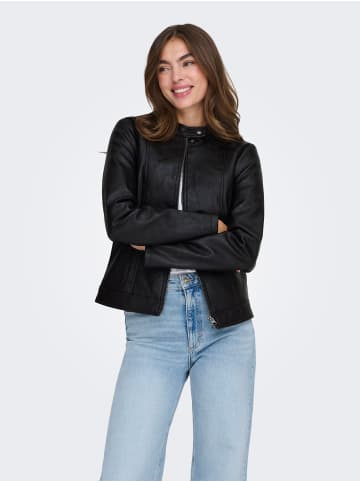 JDY Kunstlederjacke in Black