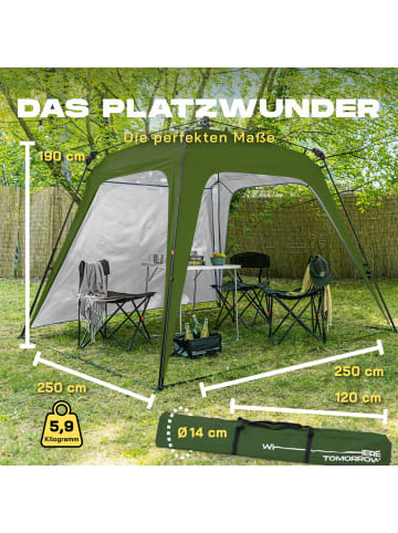 Where Tomorrow Pop Up Pavillon Dunkelgrün grün