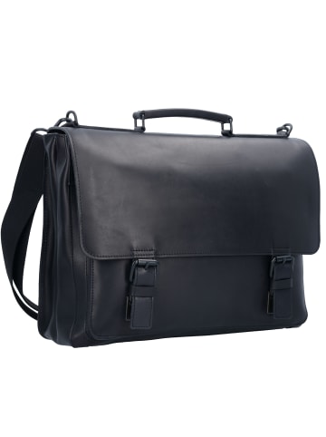 Jost Futura Aktentasche Leder 38 cm Laptopfach in black