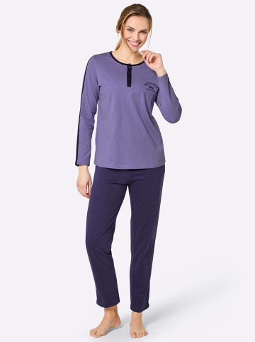 WITT WEIDEN Schlafanzug in marine-lavendel