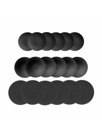 Villeroy & Boch Kombiservice Manufacture Rock in Schwarz in schwarz