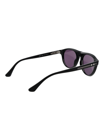 Web Männer Sonnenbrille Rund Schwarz