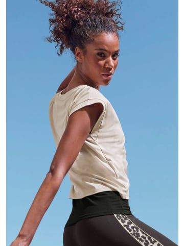 LASCANA ACTIVE Layershirt in beige, schwarz