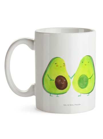 Mr. & Mrs. Panda Keramtiktasse Avocado Pärchen ohne Spruch in Weiß