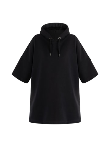 DreiMaster Vintage Oversize Sweatshirtkleid in Schwarz