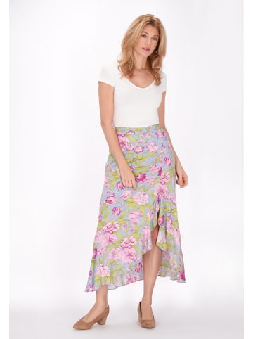 Usha Women Skirt in blue multicolor
