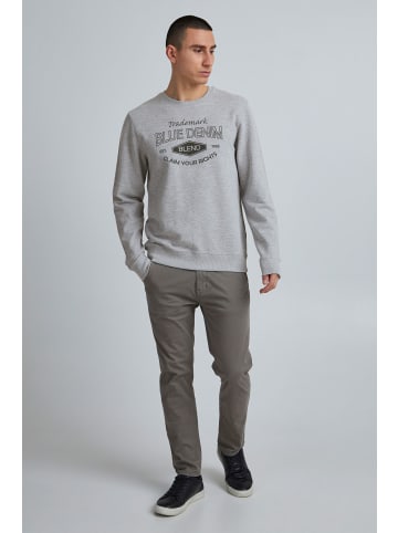 BLEND Rundhalspullover BHSweatshirt in Mittelgrau