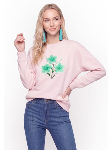 IZIA Women Sweatshirt in Light Rose